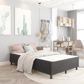 Estructura de cama Box Spring tela gris 120x200 cm de vidaXL, Camas y somieres - Ref: Foro24-287455, Precio: 134,18 €, Descue...