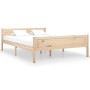 Estructura de cama de madera de pino maciza 140x200 cm de vidaXL, Camas y somieres - Ref: Foro24-322099, Precio: 133,77 €, De...