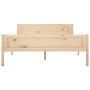 Estructura de cama de madera de pino maciza 140x200 cm de vidaXL, Camas y somieres - Ref: Foro24-322099, Precio: 133,77 €, De...