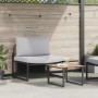 Conjunto de sofás de jardín 2 pcs Gris claro Acero en Conjuntos de jardín | Comprar online en Foru.es