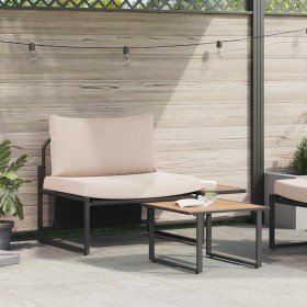 Conjunto de sofás de jardín 2 pcs Taupé Acero en Conjuntos de jardín | Comprar online en Foru.es