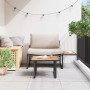 Conjunto de sofás de jardín 2 pcs Taupé Acero en Conjuntos de jardín | Comprar online en Foru.es