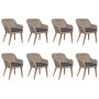 Juego de comedor para jardín de 9 piezas marrón en Conjuntos de jardín | Comprar online en Foru.es