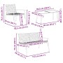 Conjunto de Comedor de Jardín 4 pcs Marrón ratán sintético en Conjuntos de jardín | Comprar online en Foru.es
