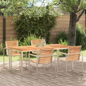 MesadeComedor Marrón 180 x 90 x 75 cm Madera de teca maciza en Mesas de jardín | Comprar online en Foru.es