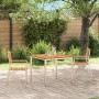 Silla de Jardín 2 pcs Aceite Natural Madera de Acacia Sólida en Sillas de jardín | Comprar online en Foru.es