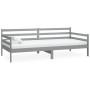 Sofá cama con colchón madera de pino maciza gris 90x200 cm de vidaXL, Camas y somieres - Ref: Foro24-3083596, Precio: 275,57 ...