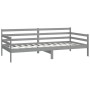 Sofá cama con colchón madera de pino maciza gris 90x200 cm de vidaXL, Camas y somieres - Ref: Foro24-3083596, Precio: 275,57 ...