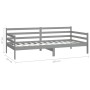 Sofá cama con colchón madera de pino maciza gris 90x200 cm de vidaXL, Camas y somieres - Ref: Foro24-3083596, Precio: 275,57 ...
