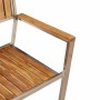 Silla de Jardín 4 pcs Marrón Madera de Acacia Sólida en Sillas de jardín | Comprar online en Foru.es