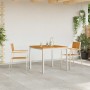 Silla de Jardín 2 pcs Marrón Madera de teca maciza en Sillas de jardín | Comprar online en Foru.es