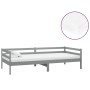 Sofá cama con colchón madera de pino maciza gris 90x200 cm de vidaXL, Camas y somieres - Ref: Foro24-3083556, Precio: 225,16 ...