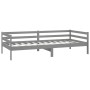 Sofá cama con colchón madera de pino maciza gris 90x200 cm de vidaXL, Camas y somieres - Ref: Foro24-3083556, Precio: 225,16 ...