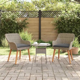 Silla de Jardín 2 pcs Negro 62.5 x 55 x 82 cm ratán sintético en Sillas de jardín | Comprar online en Foru.es