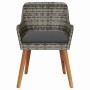 Silla de Jardín 2 pcs Gris 62.5 x 55 x 82 cm ratán sintético en Sillas de jardín | Comprar online en Foru.es