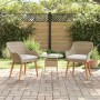 Silla de Jardín 2 pcs Beige 62.5 x 55 x 82 cm ratán sintético en Sillas de jardín | Comprar online en Foru.es