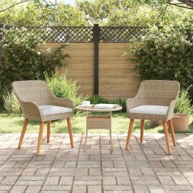 Silla de Jardín 2 pcs Beige 62.5 x 55 x 82 cm ratán sintético en Sillas de jardín | Comprar online en Foru.es