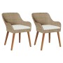 Silla de Jardín 2 pcs Beige 62.5 x 55 x 82 cm ratán sintético en Sillas de jardín | Comprar online en Foru.es