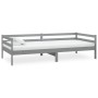 Sofá cama con colchón madera de pino maciza gris 90x200 cm de vidaXL, Camas y somieres - Ref: Foro24-3083566, Precio: 290,92 ...