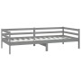 Sofá cama con colchón madera de pino maciza gris 90x200 cm de vidaXL, Camas y somieres - Ref: Foro24-3083566, Precio: 290,92 ...