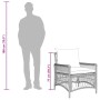 Silla de Jardín con cojín Gris 73 x 61 x 77 cm ratán sintético en Sillas de jardín | Comprar online en Foru.es