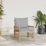 Silla de Jardín con cojín Beige 73 x 61 x 77 cm ratán sintético en Sillas de jardín | Comprar online en Foru.es