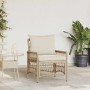 Silla de Jardín con cojín Beige 73 x 61 x 77 cm ratán sintético en Sillas de jardín | Comprar online en Foru.es