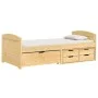 Sofá cama con 5 cajones madera maciza pino IRUN 90x200cm de vidaXL, Camas y somieres - Ref: Foro24-3185211, Precio: 321,41 €,...