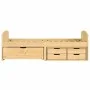 Sofá cama con 5 cajones madera maciza pino IRUN 90x200cm de vidaXL, Camas y somieres - Ref: Foro24-3185211, Precio: 321,41 €,...