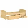Sofá cama con 5 cajones madera maciza pino IRUN 90x200cm de vidaXL, Camas y somieres - Ref: Foro24-3185211, Precio: 321,41 €,...