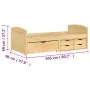 Sofá cama con 5 cajones madera maciza pino IRUN 90x200cm de vidaXL, Camas y somieres - Ref: Foro24-3185211, Precio: 321,41 €,...