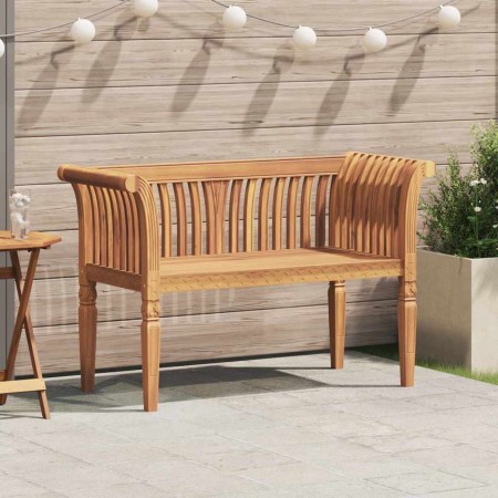 Banco Marrón 127,5 x 52 x 80 cm Madera maciza de Teca en Bancos de jardín | Comprar online en Foru.es