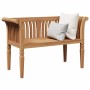 Banco Marrón 127,5 x 52 x 80 cm Madera maciza de Teca en Bancos de jardín | Comprar online en Foru.es