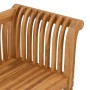 Banco Marrón 127,5 x 52 x 80 cm Madera maciza de Teca en Bancos de jardín | Comprar online en Foru.es
