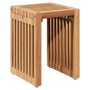 Mesa auxiliar de jardín 3 pcs Marrón 33 x 44,5 x 51 cm en Mesas de jardín | Comprar online en Foru.es