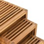 Mesa auxiliar de jardín 3 pcs Marrón 33 x 44,5 x 51 cm en Mesas de jardín | Comprar online en Foru.es