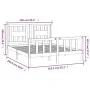 Estructura de cama con cabecero madera pino blanco 160x200 cm de vidaXL, Camas y somieres - Ref: Foro24-3188177, Precio: 147,...