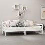 Sofá cama con colchón madera de pino maciza blanco 90x200 cm de vidaXL, Camas y somieres - Ref: Foro24-3083590, Precio: 302,0...