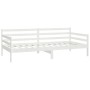 Sofá cama con colchón madera de pino maciza blanco 90x200 cm de vidaXL, Camas y somieres - Ref: Foro24-3083590, Precio: 302,0...