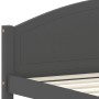 Estructura de cama madera maciza de pino gris oscuro 120x200 cm de vidaXL, Camas y somieres - Ref: Foro24-322048, Precio: 160...