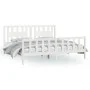 Estructura de cama con cabecero madera de pino blanco 200x200cm de vidaXL, Camas y somieres - Ref: Foro24-3188187, Precio: 15...
