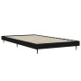 Estructura de cama madera de ingeniería negra 90x200 cm de vidaXL, Camas y somieres - Ref: Foro24-832270, Precio: 74,02 €, De...