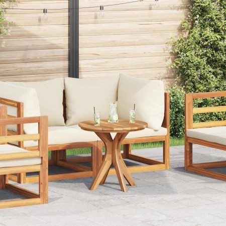 Mesa lateral Marrón 55 x 55 x 51 cm Madera de teca maciza en Mesas de jardín | Comprar online en Foru.es