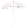 Parasol Balinés Crema 215 x 215 x 260 cm Algodón en Sombrillas | Comprar online en Foru.es