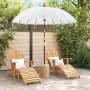 Parasol Balinés Crema 215 x 215 x 260 cm Algodón en Sombrillas | Comprar online en Foru.es
