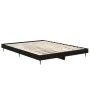 Estructura de cama madera de ingeniería negra 140x190 cm de vidaXL, Camas y somieres - Ref: Foro24-832278, Precio: 104,99 €, ...
