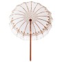 Parasol Balinés Crema 185 x 185 x 260 cm Algodón en Sombrillas | Comprar online en Foru.es