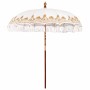 Parasol Balinés Crema 215 x 215 x 260 cm Algodón en Sombrillas | Comprar online en Foru.es