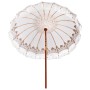Parasol Balinés Crema 215 x 215 x 260 cm Algodón en Sombrillas | Comprar online en Foru.es