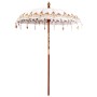 Parasol Balinés Crema 185 x 185 x 260 cm Algodón en Sombrillas | Comprar online en Foru.es